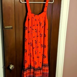 Orange, paisley sundress